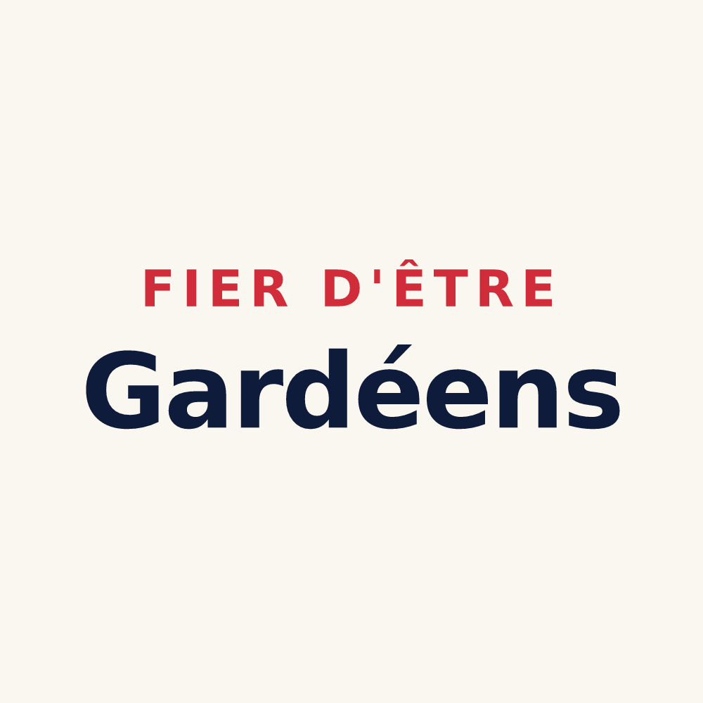 Tasse « Fier d'être Gardéens » — design pour La Garde