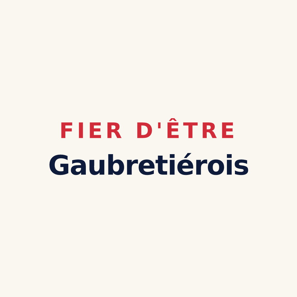 Tasse « Fier d'être Gaubretiérois » — design pour La Gaubretière