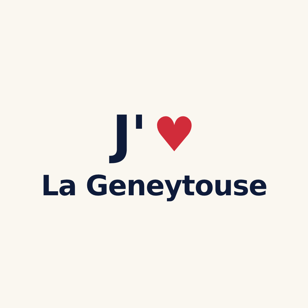 Tasse personnalisée La Geneytouse — design J'aime La Geneytouse