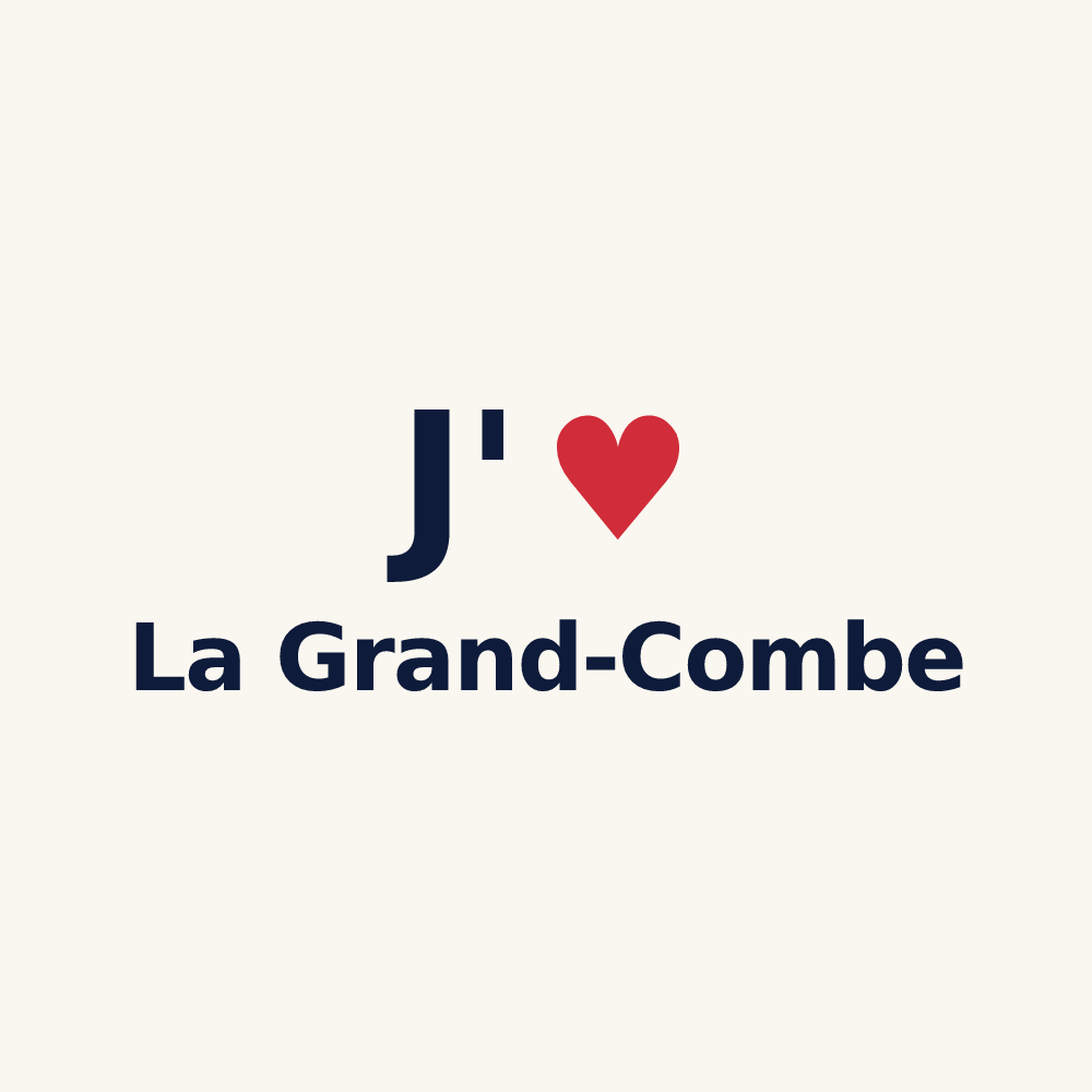 Tasse personnalisée La Grand-Combe — design J'aime La Grand-Combe