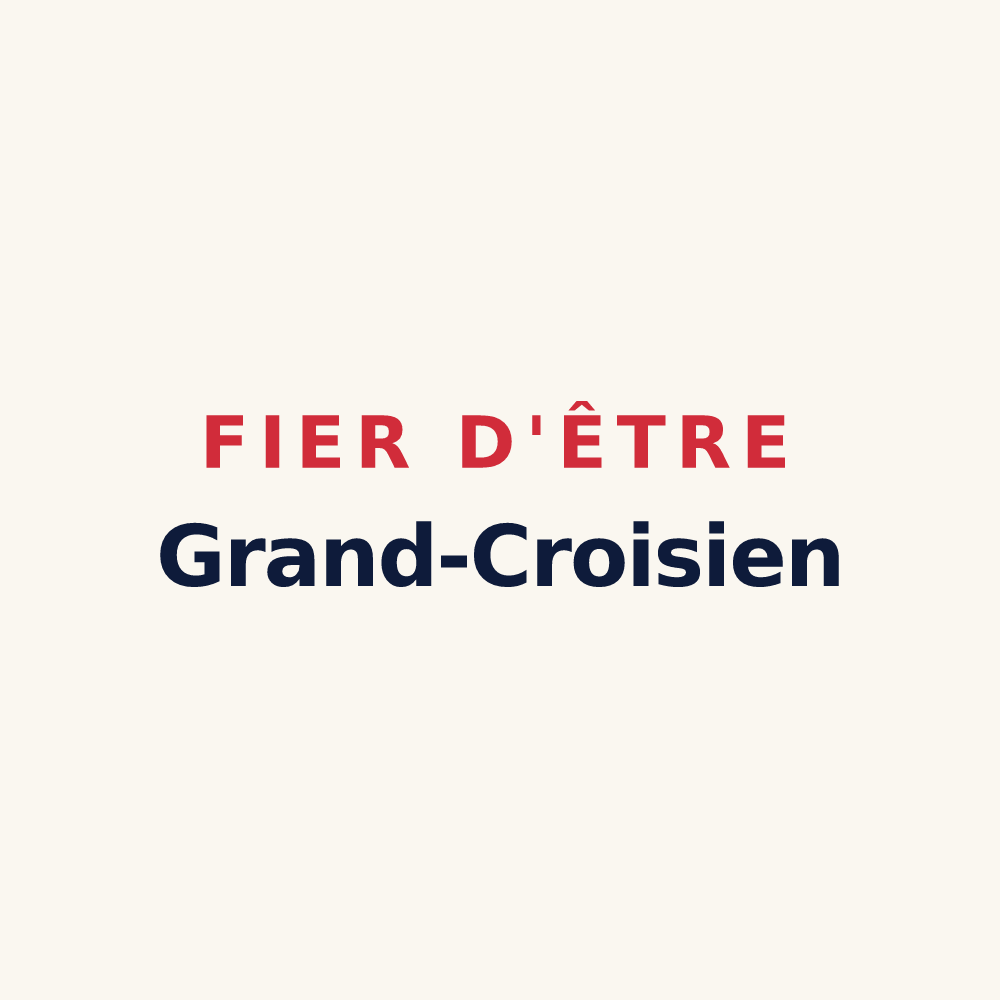 Tasse « Fier d'être Grand-Croisien » — design pour La Grand-Croix