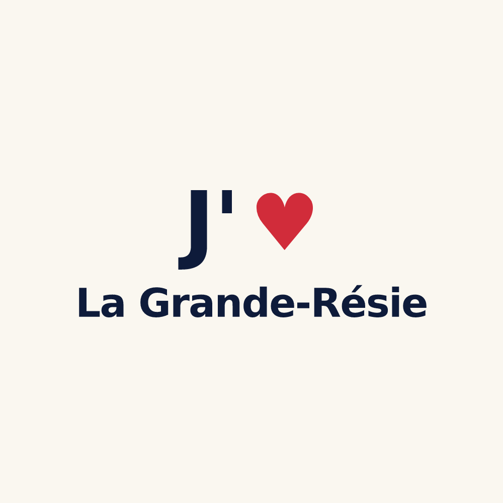 Tasse personnalisée La Grande-Résie — design J'aime La Grande-Résie