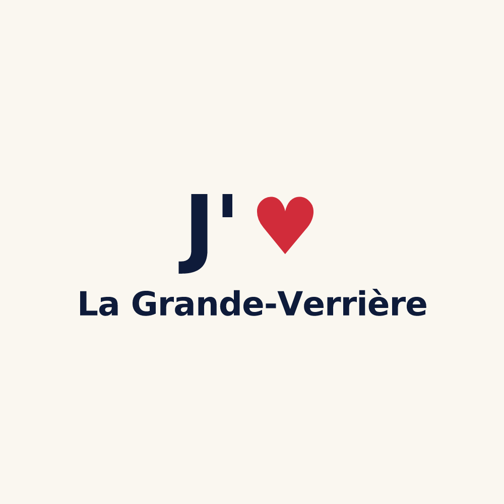 Tasse personnalisée La Grande-Verrière — design J'aime La Grande-Verrière