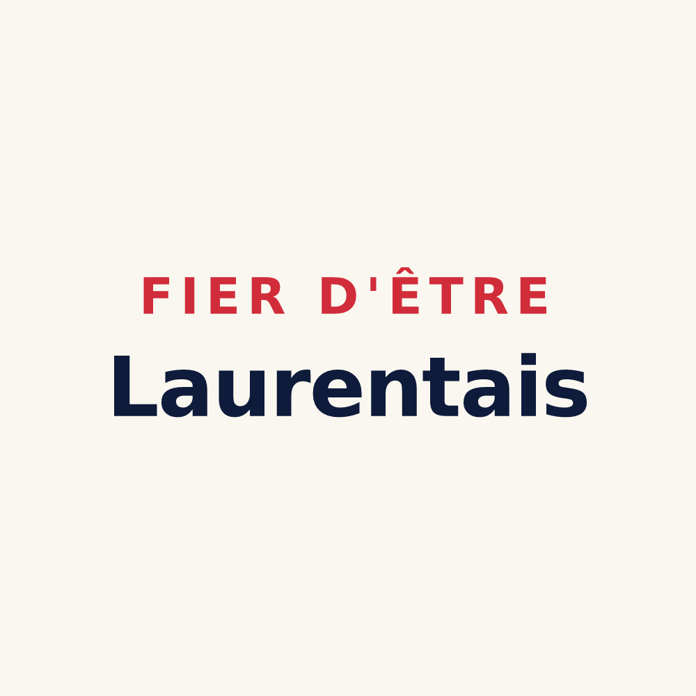 Tasse « Fier d'être Laurentais » — design pour La Grée-Saint-Laurent