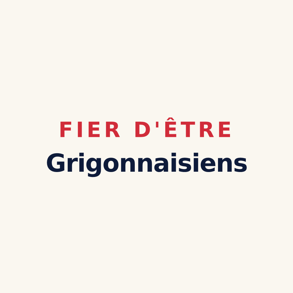 Tasse « Fier d'être Grigonnaisiens » — design pour La Grigonnais