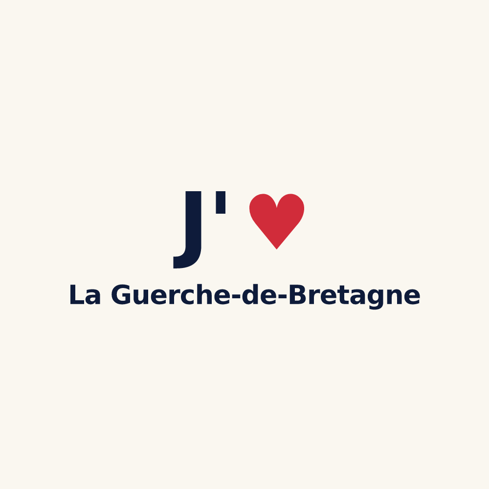 Tasse personnalisée La Guerche-de-Bretagne — design J'aime La Guerche-de-Bretagne