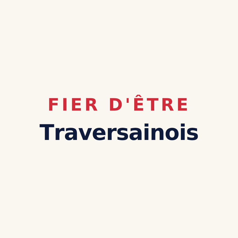 Tasse « Fier d'être Traversainois » — design pour La Haie-Traversaine
