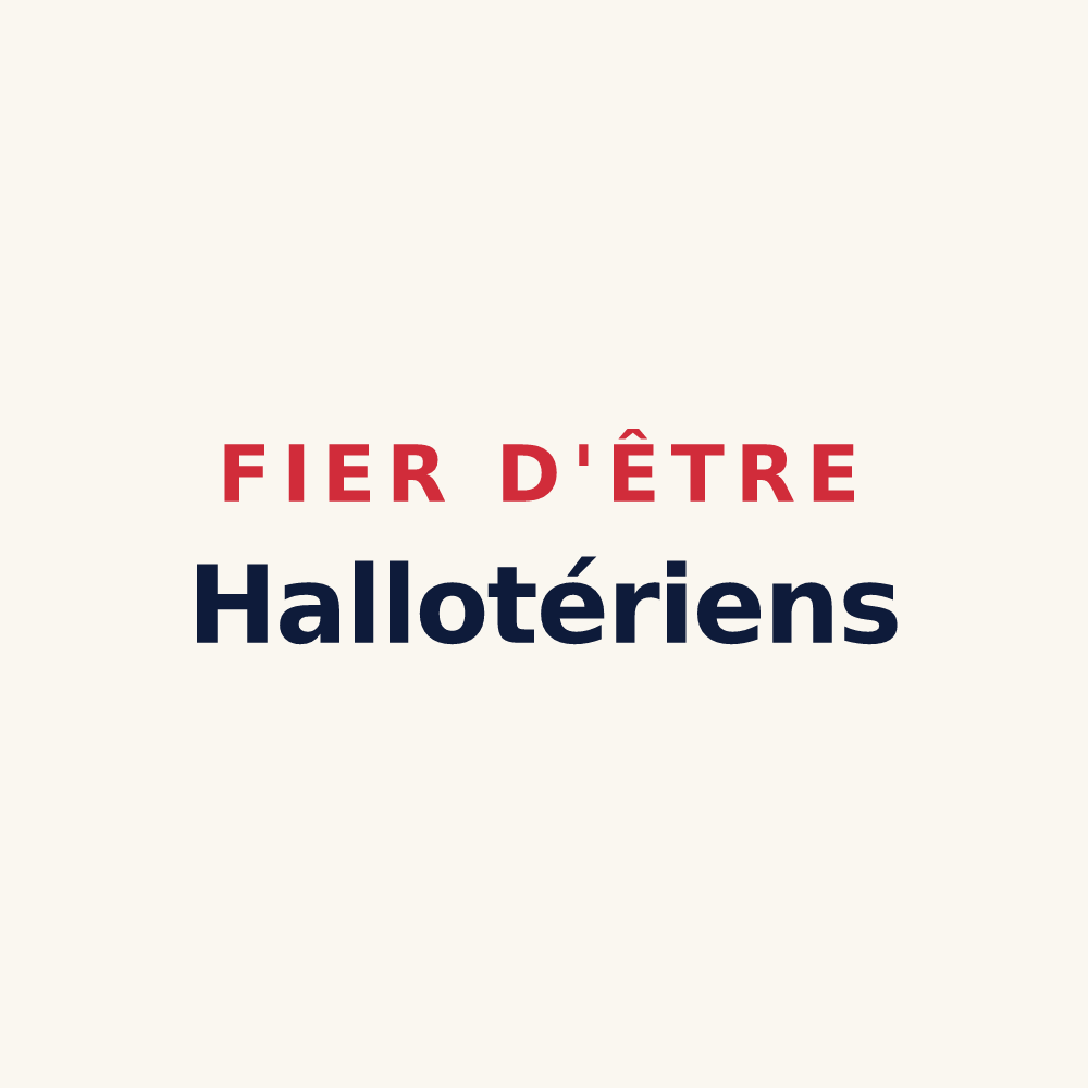 Tasse « Fier d'être Hallotériens » — design pour La Hallotière