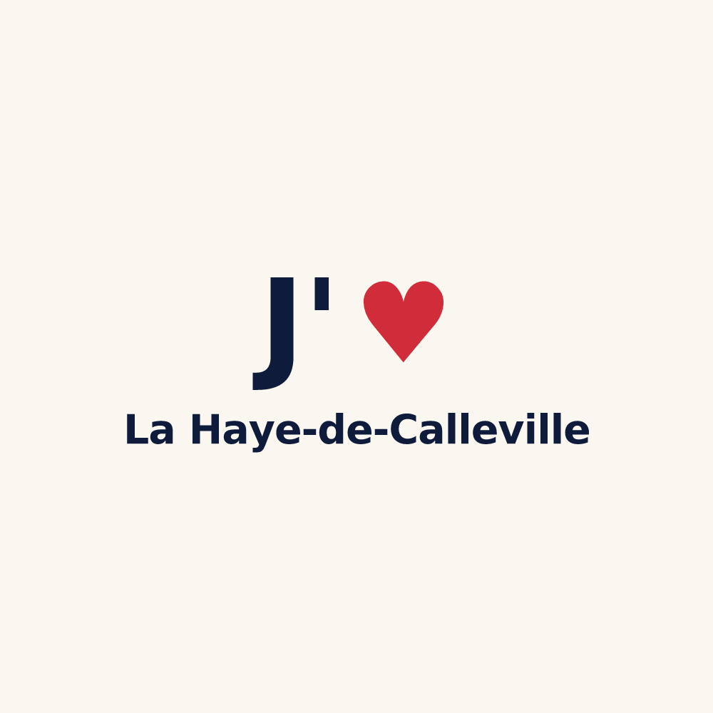 Tasse personnalisée La Haye-de-Calleville — design J'aime La Haye-de-Calleville