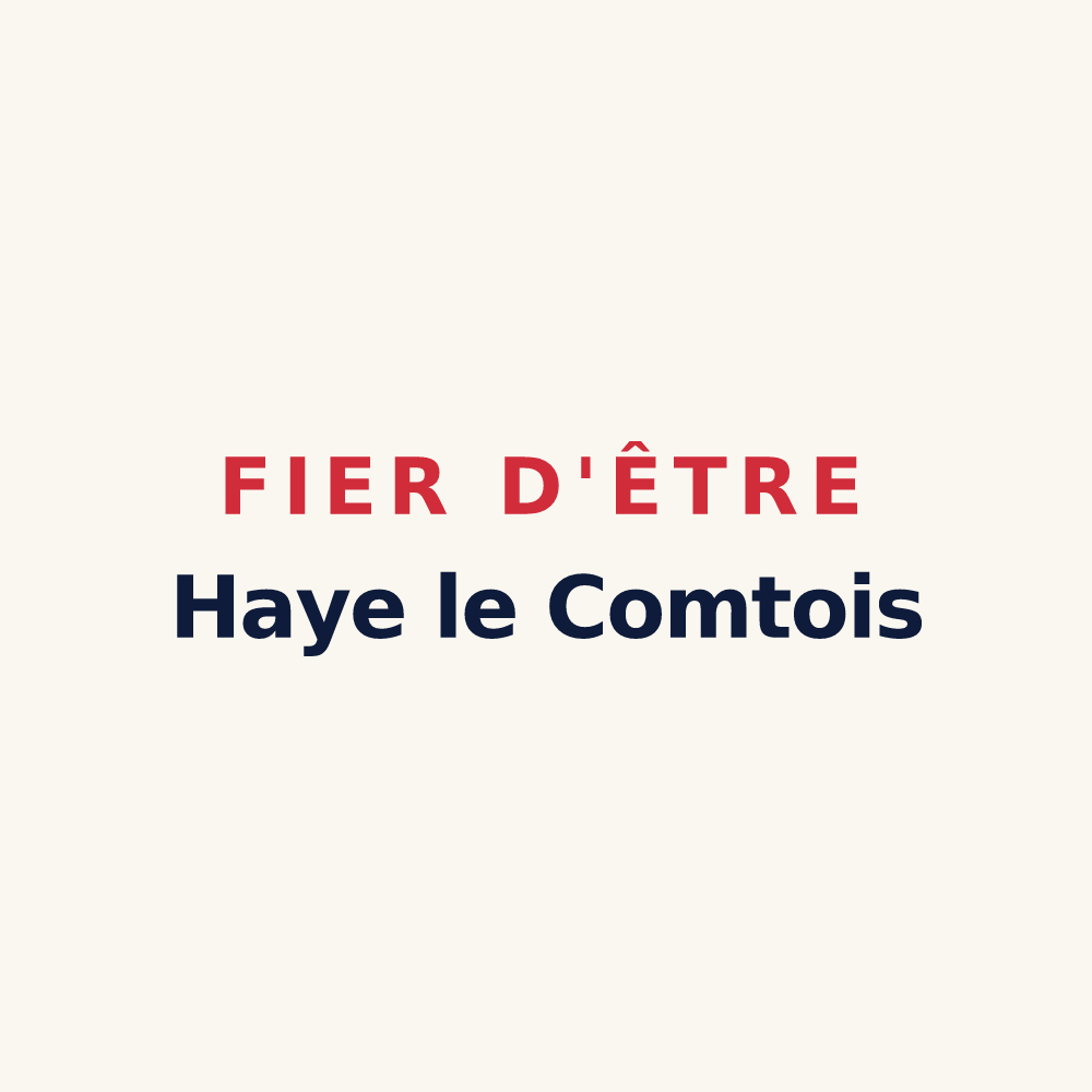 Tasse « Fier d'être Haye le Comtois » — design pour La Haye-le-Comte