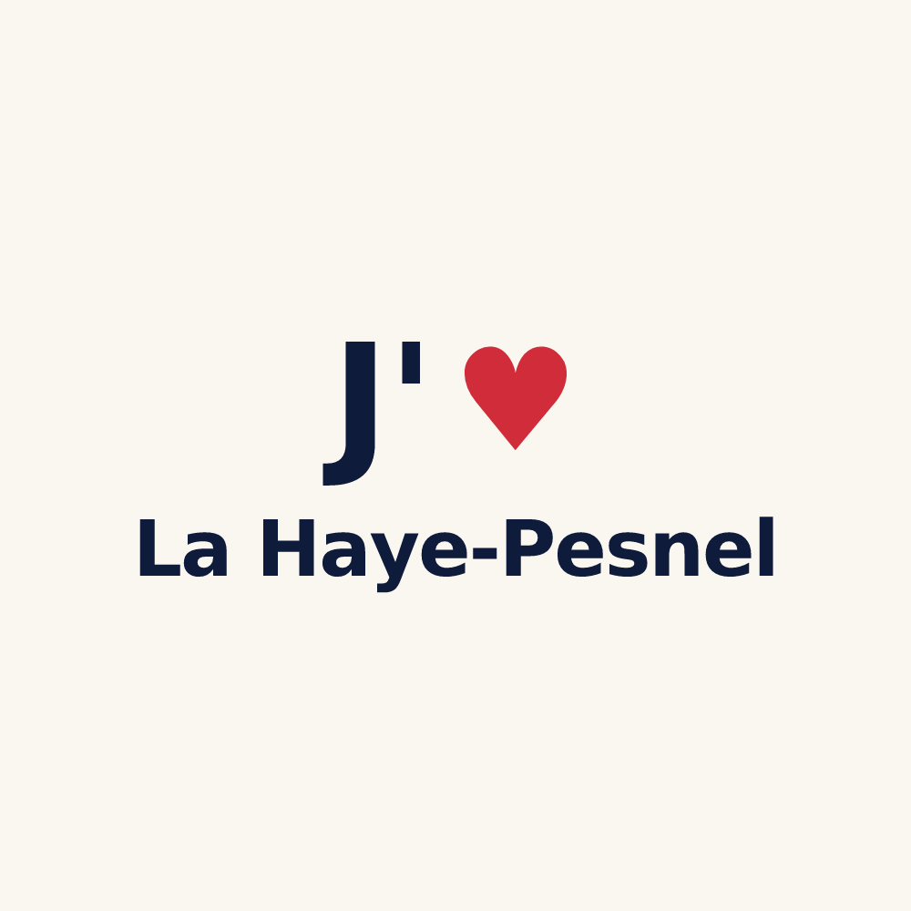 Tasse personnalisée La Haye-Pesnel — design J'aime La Haye-Pesnel