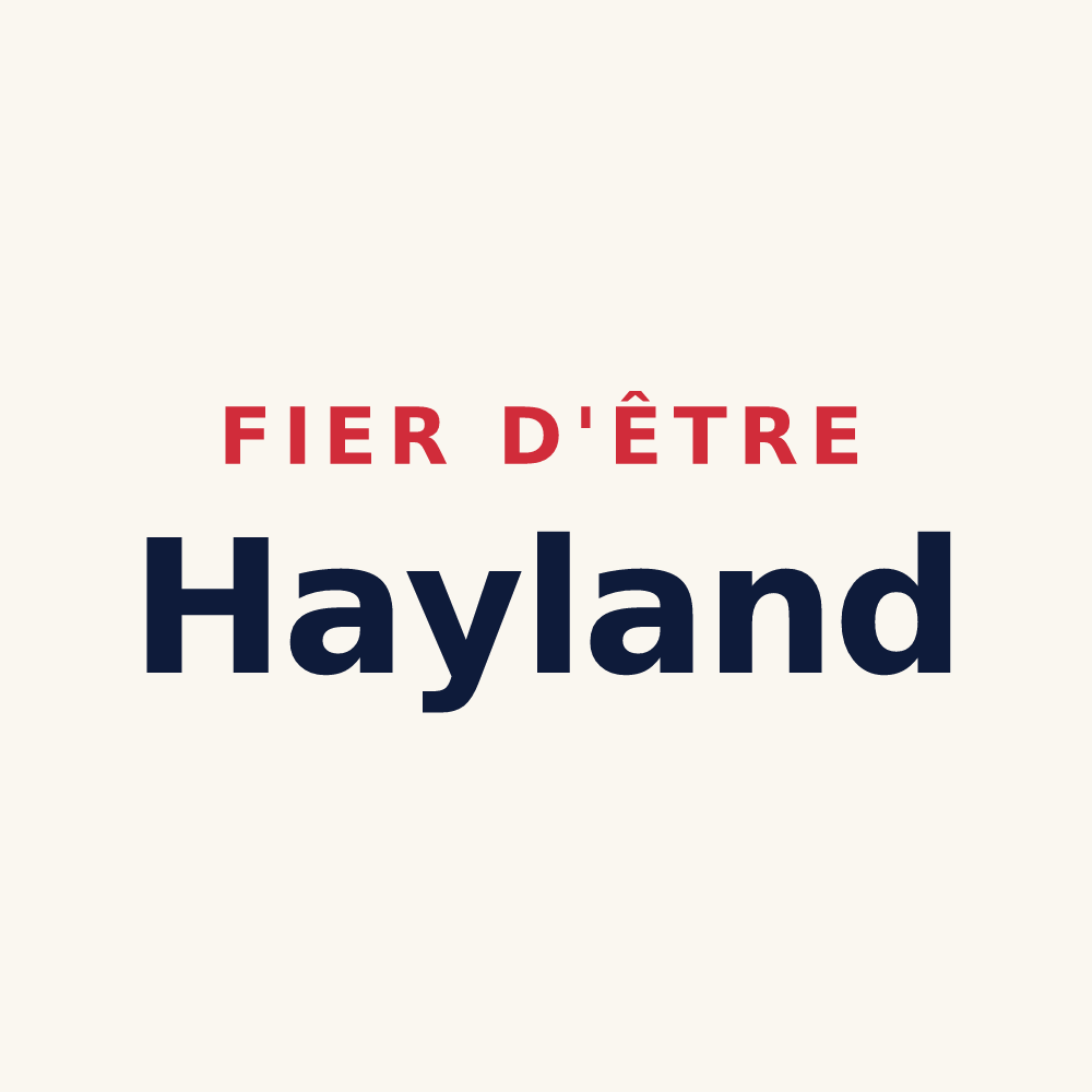 Tasse « Fier d'être Hayland » — design pour La Haye-Pesnel