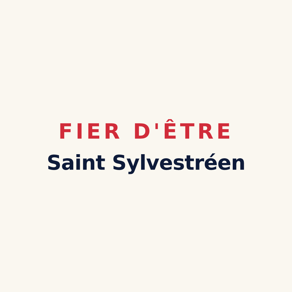 Tasse « Fier d'être Saint Sylvestréen » — design pour La Haye-Saint-Sylvestre