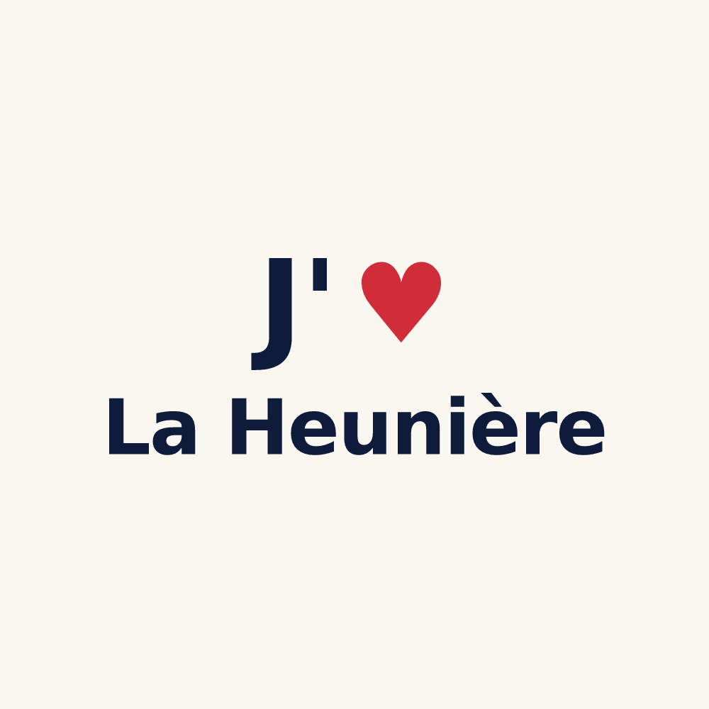 Tasse personnalisée La Heunière — design J'aime La Heunière
