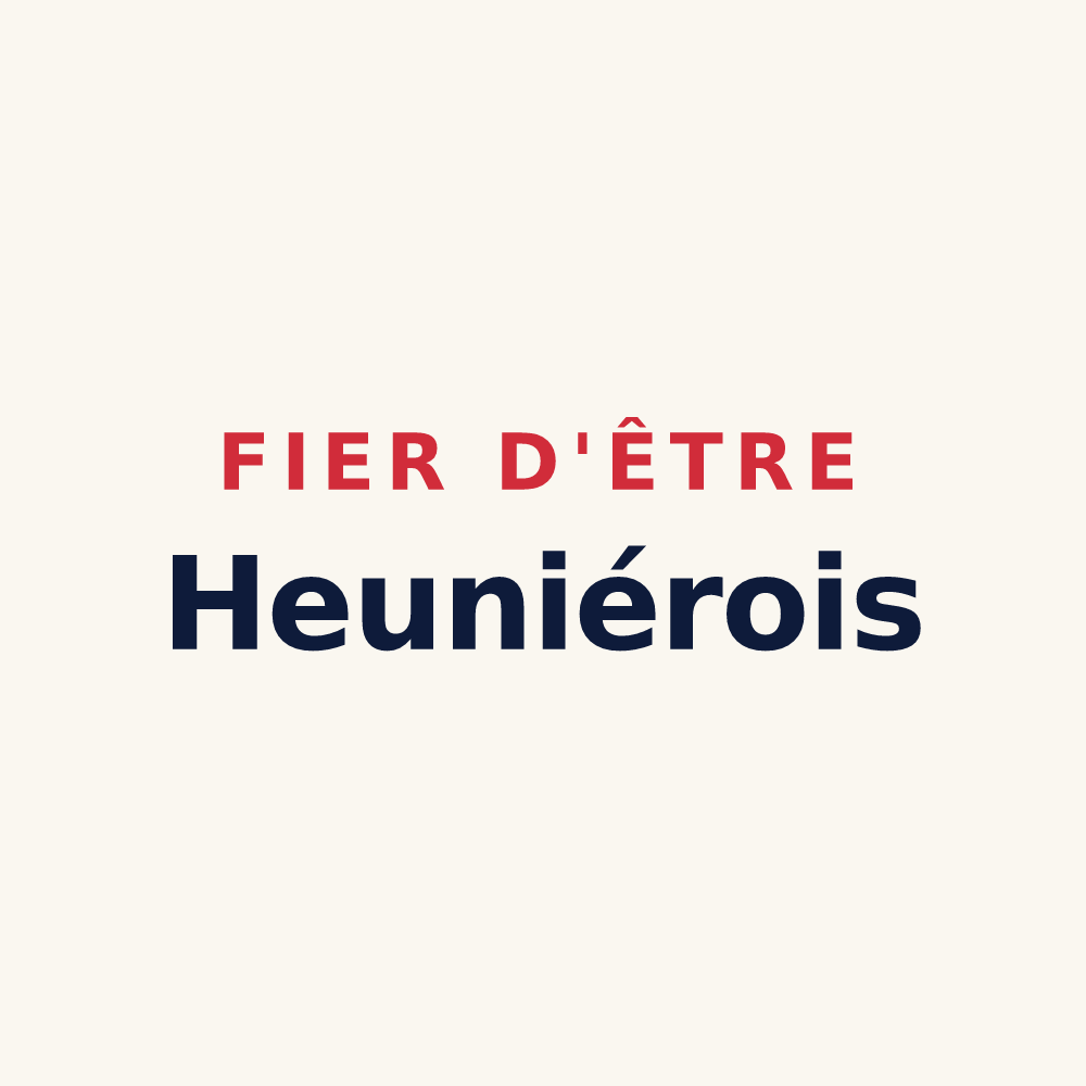 Tasse « Fier d'être Heuniérois » — design pour La Heunière