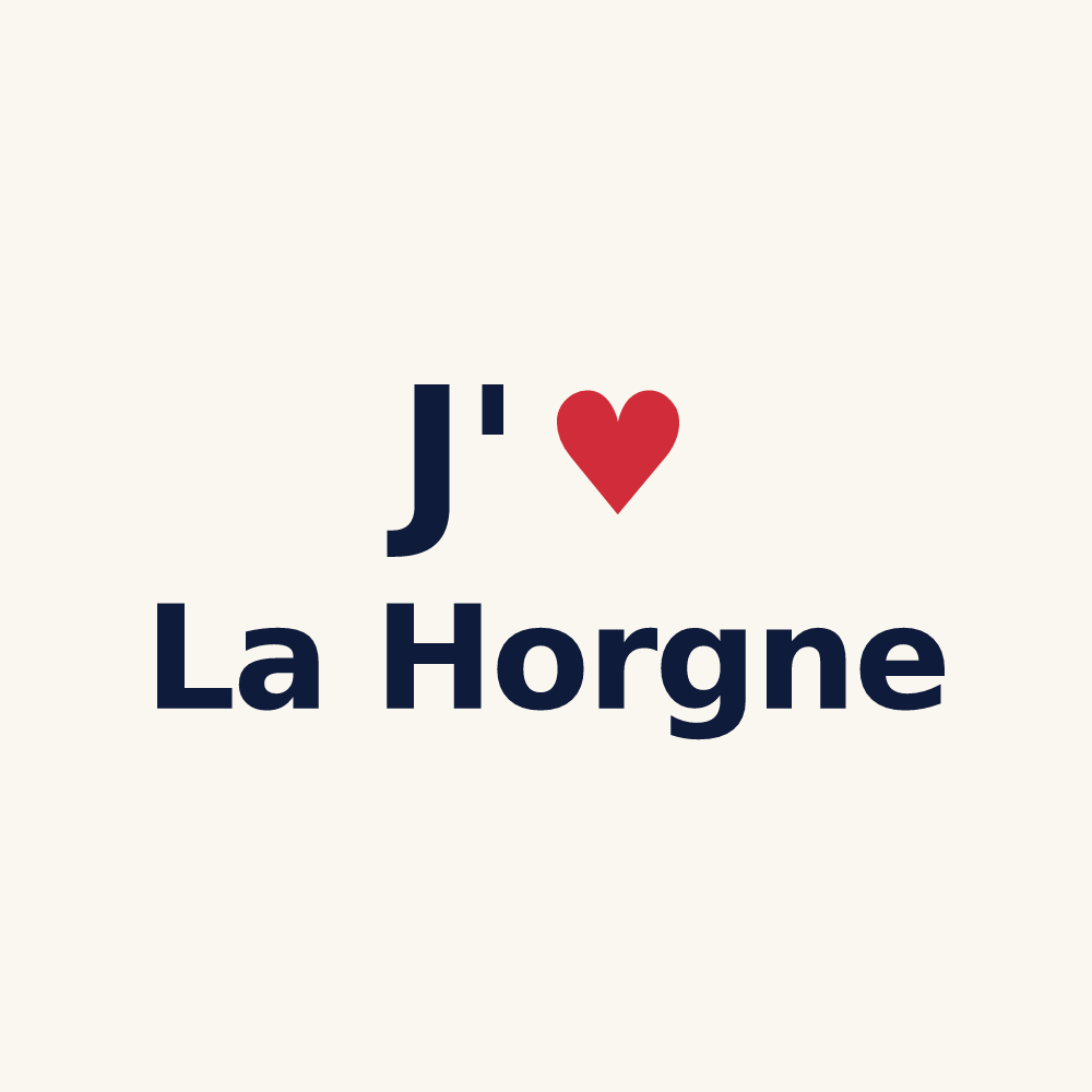 Tasse personnalisée La Horgne — design J'aime La Horgne