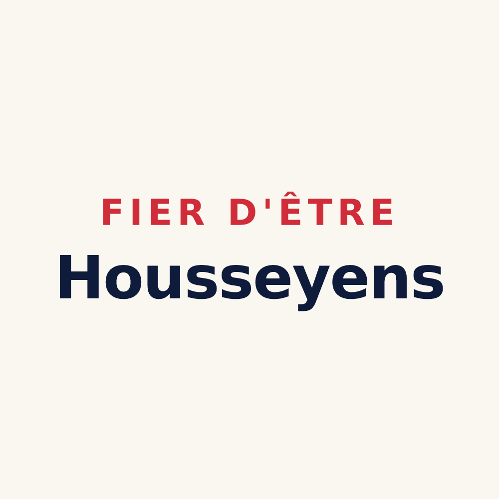 Tasse « Fier d'être Housseyens » — design pour La Houssaye-Béranger