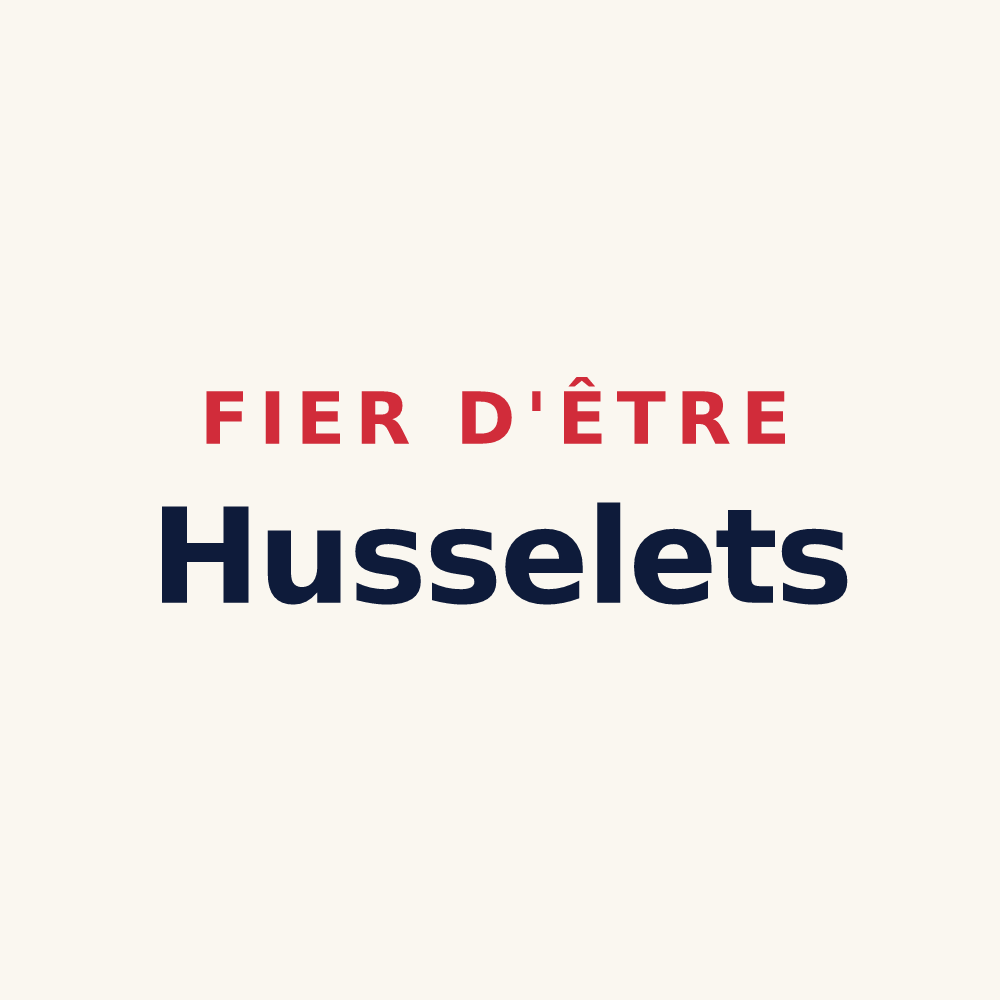 Tasse « Fier d'être Husselets » — design pour La Houssière