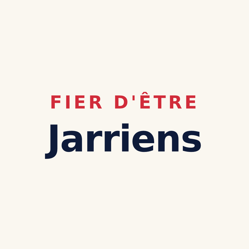 Tasse « Fier d'être Jarriens » — design pour La Jarrie-Audouin