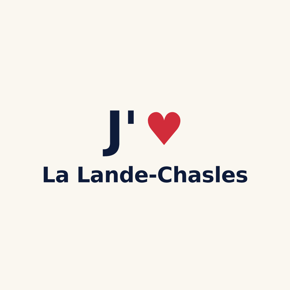 Tasse personnalisée La Lande-Chasles — design J'aime La Lande-Chasles