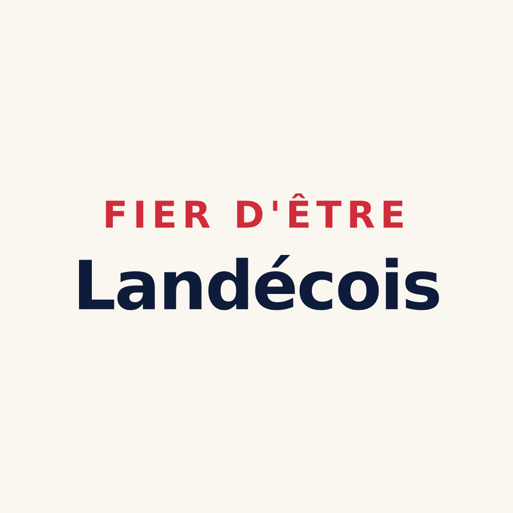Tasse « Fier d'être Landécois » — design pour La Landec