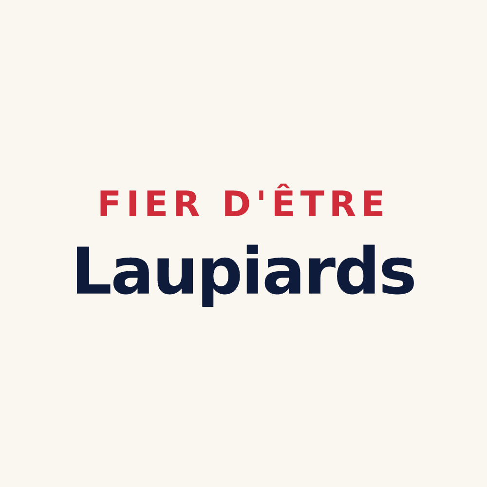Tasse « Fier d'être Laupiards » — design pour La Laupie