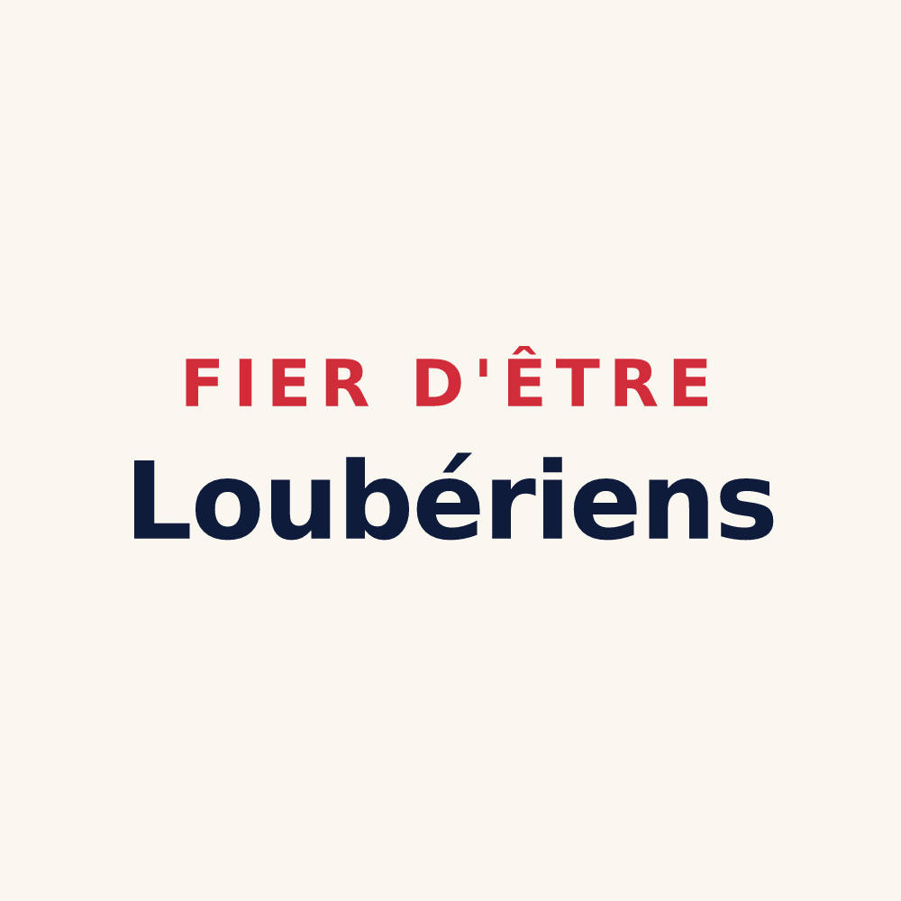 Tasse « Fier d'être Loubériens » — design pour La Louvière-Lauragais