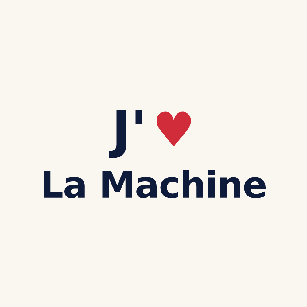 Tasse personnalisée La Machine — design J'aime La Machine