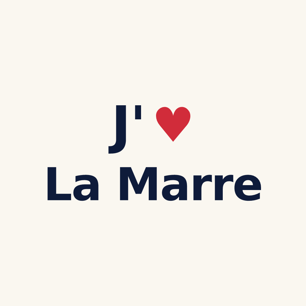 Tasse personnalisée La Marre — design J'aime La Marre