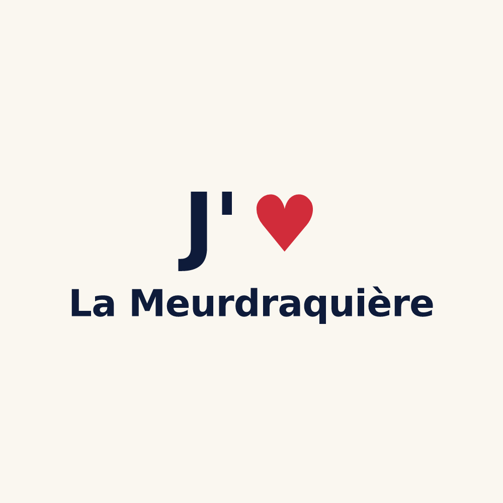 Tasse personnalisée La Meurdraquière — design J'aime La Meurdraquière