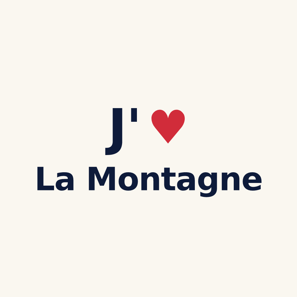 Tasse personnalisée La Montagne — design J'aime La Montagne