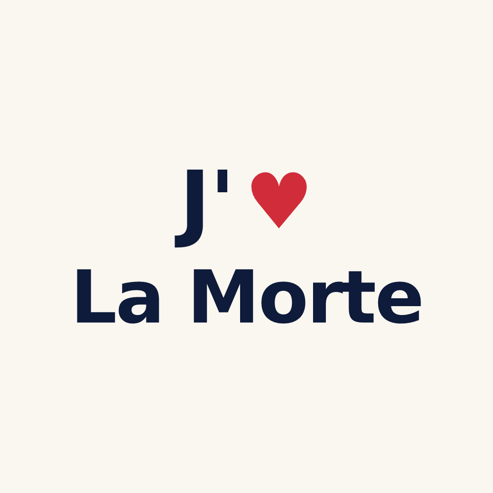 Tasse personnalisée La Morte — design J'aime La Morte