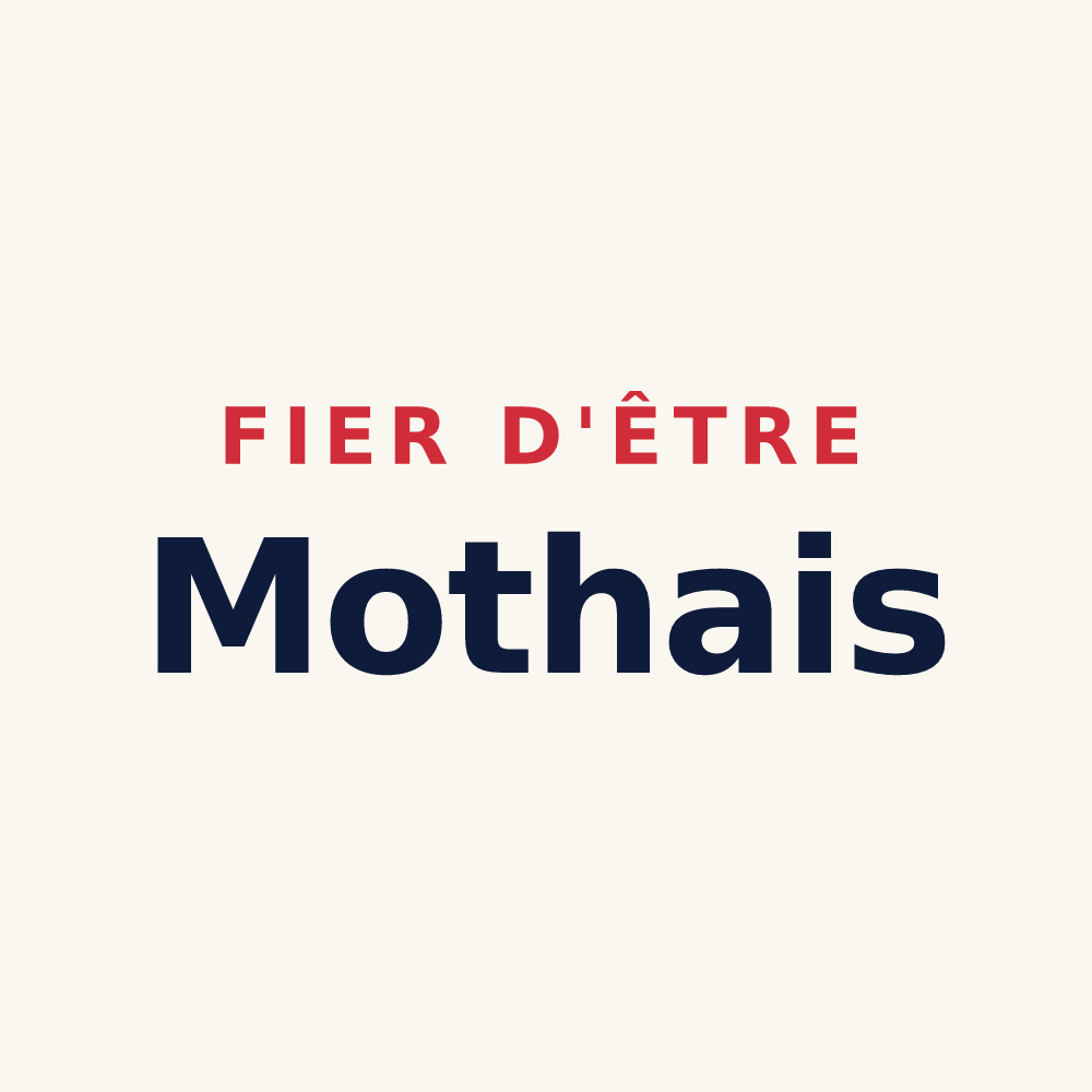 Tasse « Fier d'être Mothais » — design pour La Mothe-Saint-Héray