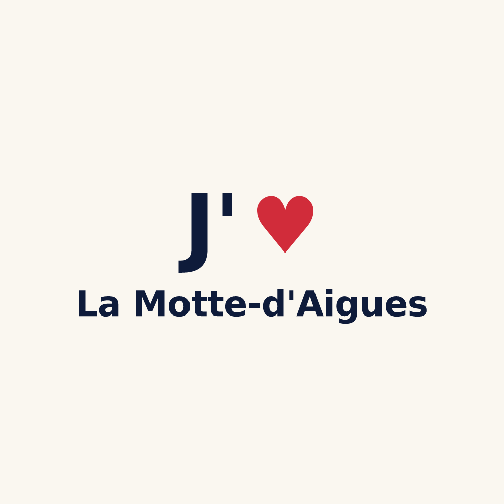 Tasse personnalisée La Motte-d'Aigues — design J'aime La Motte-d'Aigues