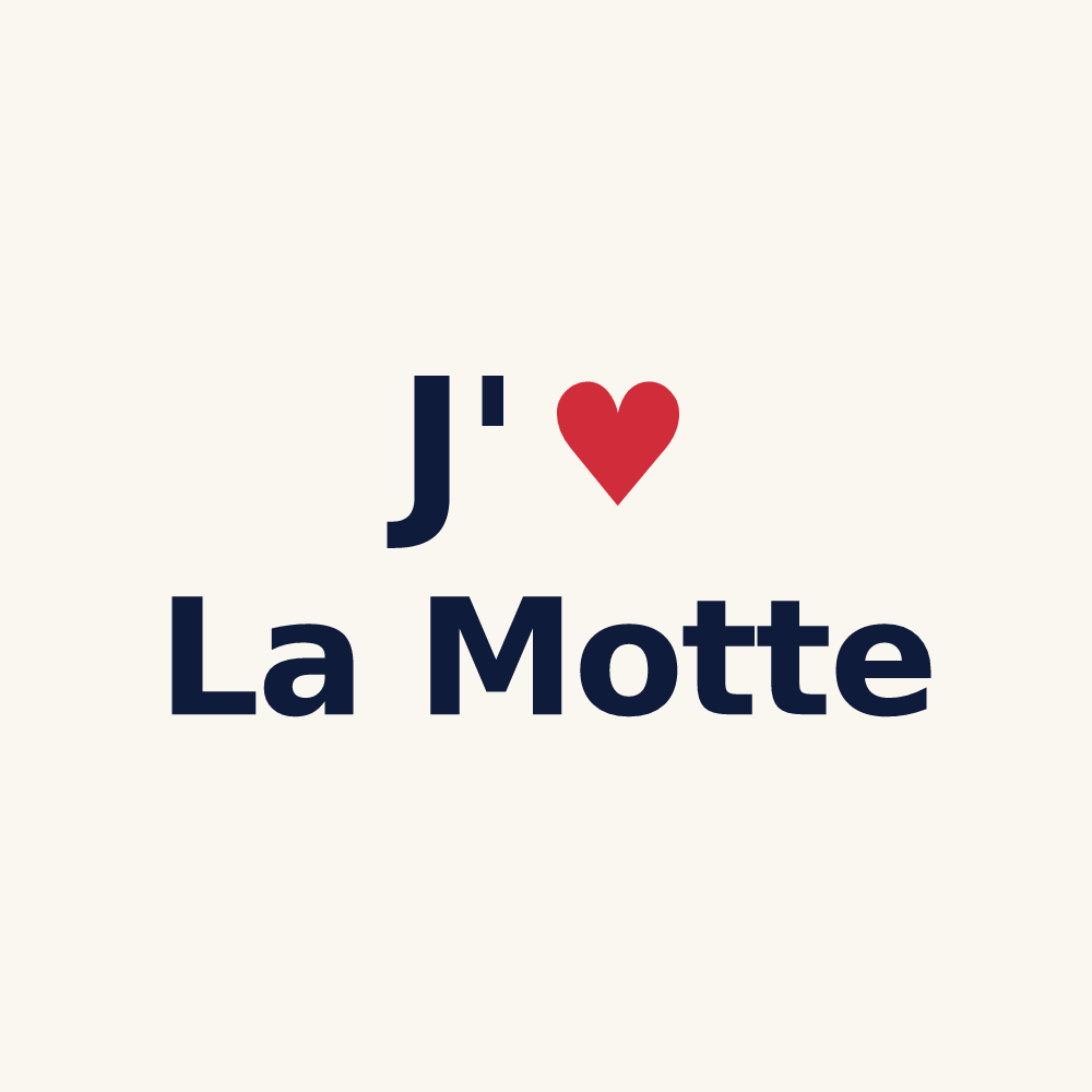 Tasse personnalisée La Motte — design J'aime La Motte
