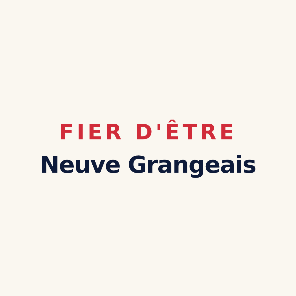Tasse « Fier d'être Neuve Grangeais » — design pour La Neuve-Grange