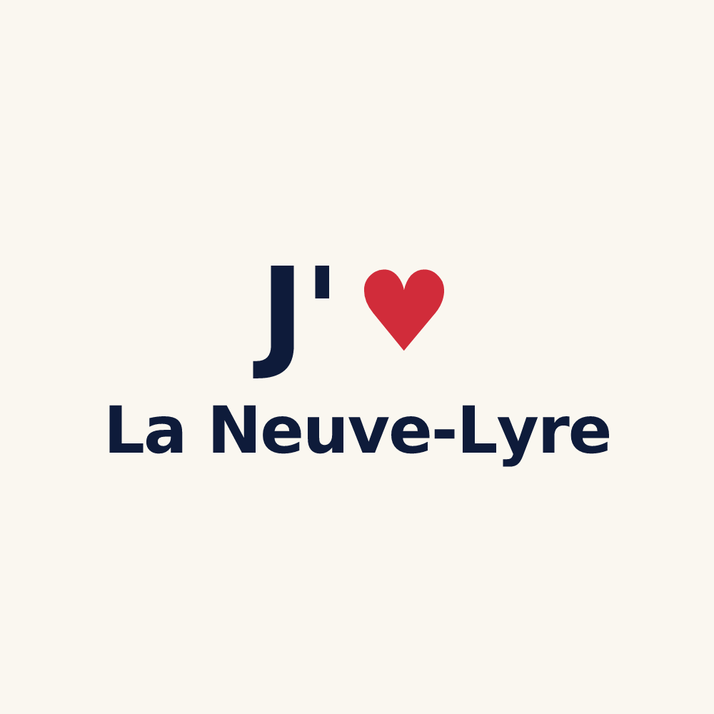 Tasse personnalisée La Neuve-Lyre — design J'aime La Neuve-Lyre