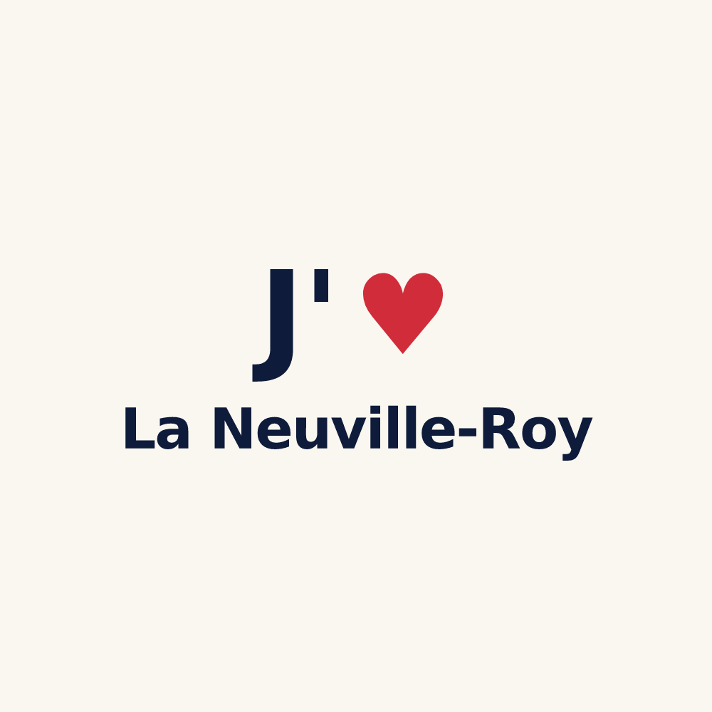 Tasse personnalisée La Neuville-Roy — design J'aime La Neuville-Roy