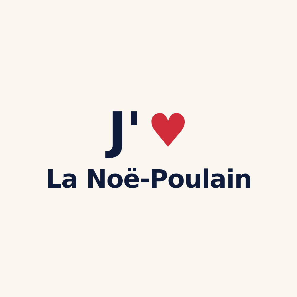 Tasse personnalisée La Noë-Poulain — design J'aime La Noë-Poulain