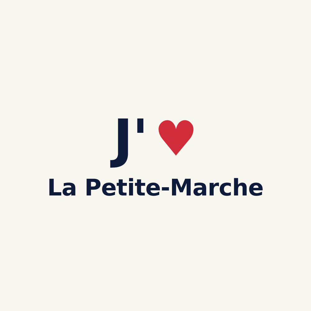 Tasse personnalisée La Petite-Marche — design J'aime La Petite-Marche