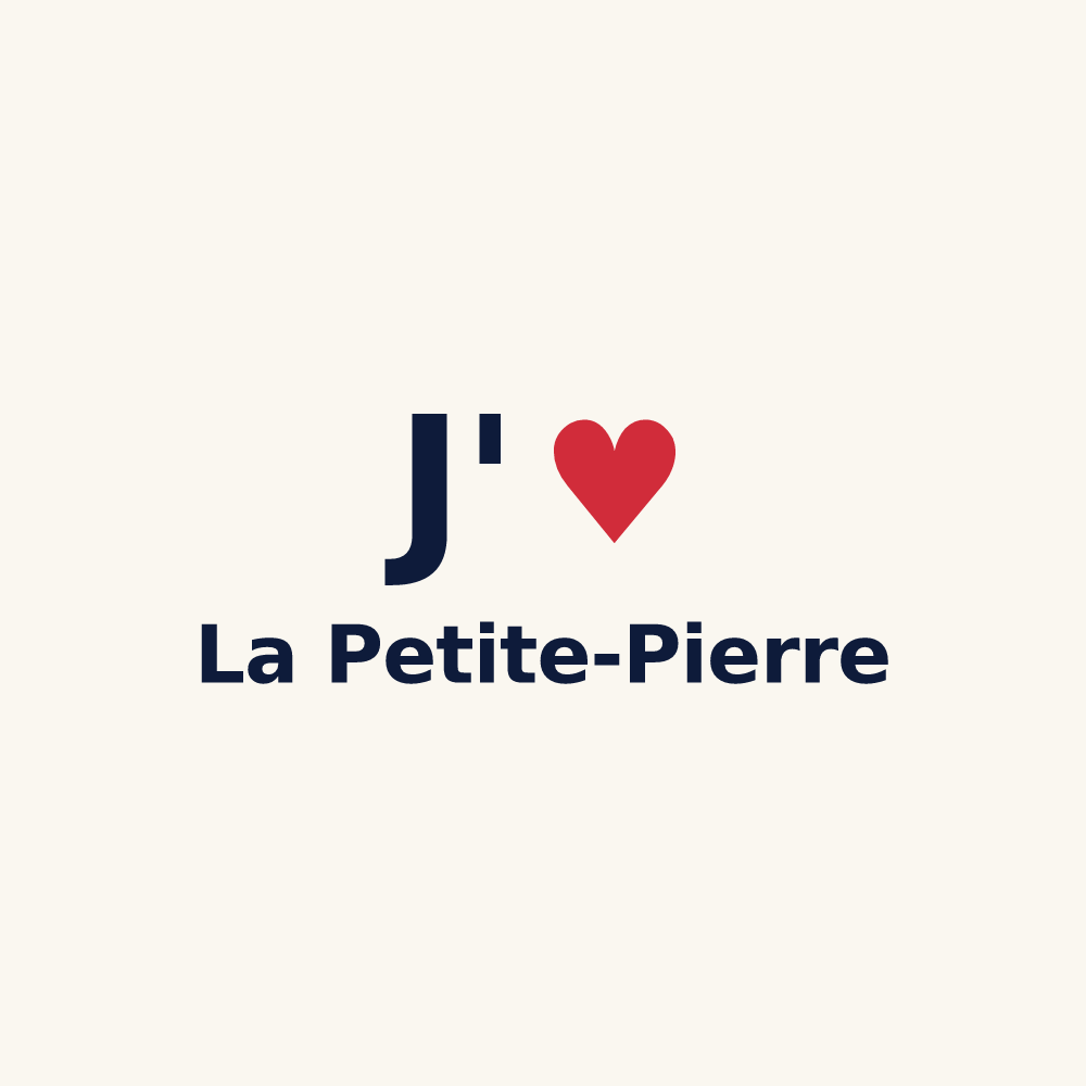 Tasse personnalisée La Petite-Pierre — design J'aime La Petite-Pierre