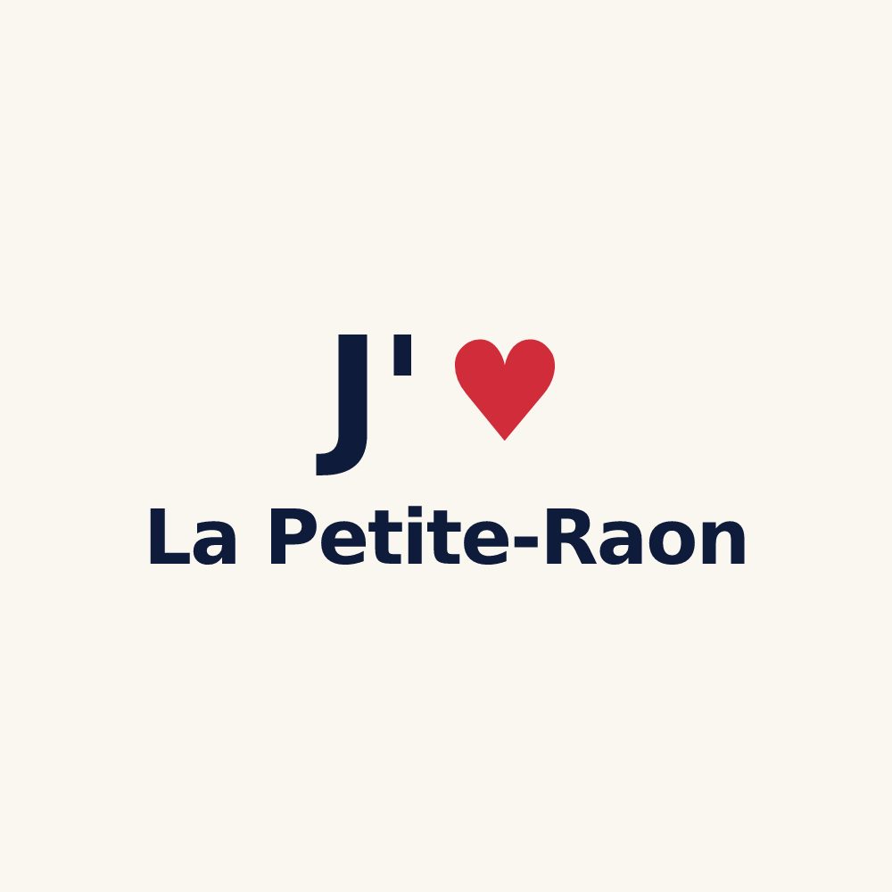 Tasse personnalisée La Petite-Raon — design J'aime La Petite-Raon