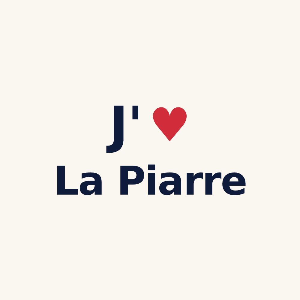 Tasse personnalisée La Piarre — design J'aime La Piarre