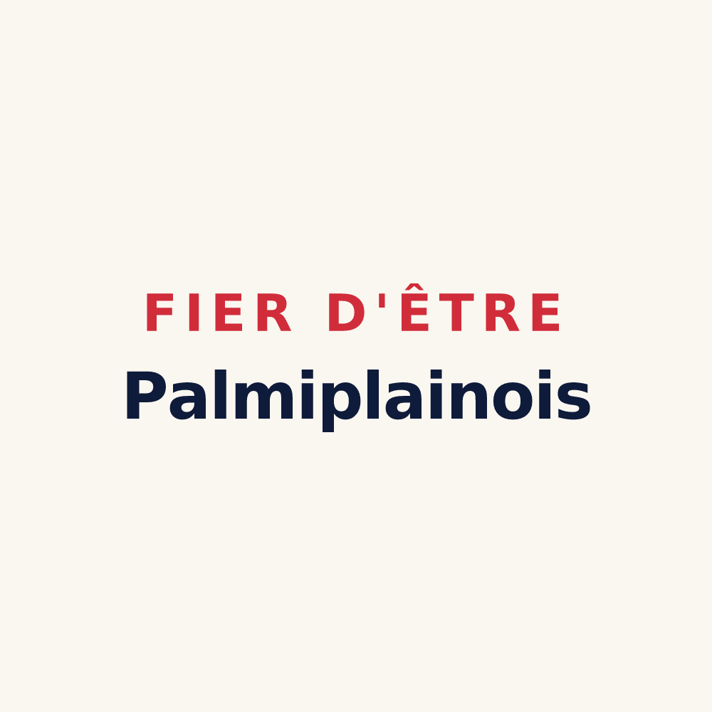 Tasse « Fier d'être Palmiplainois » — design pour La Plaine-des-Palmistes