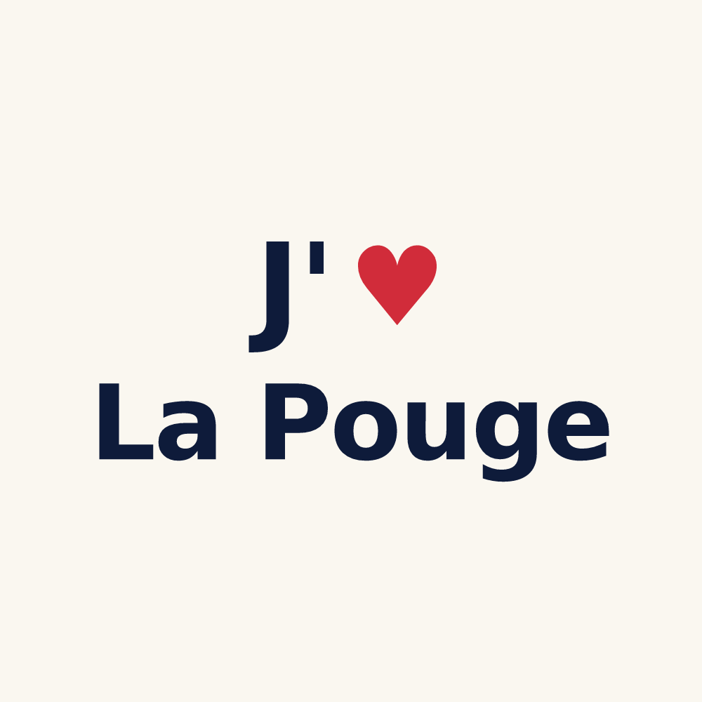 Tasse personnalisée La Pouge — design J'aime La Pouge