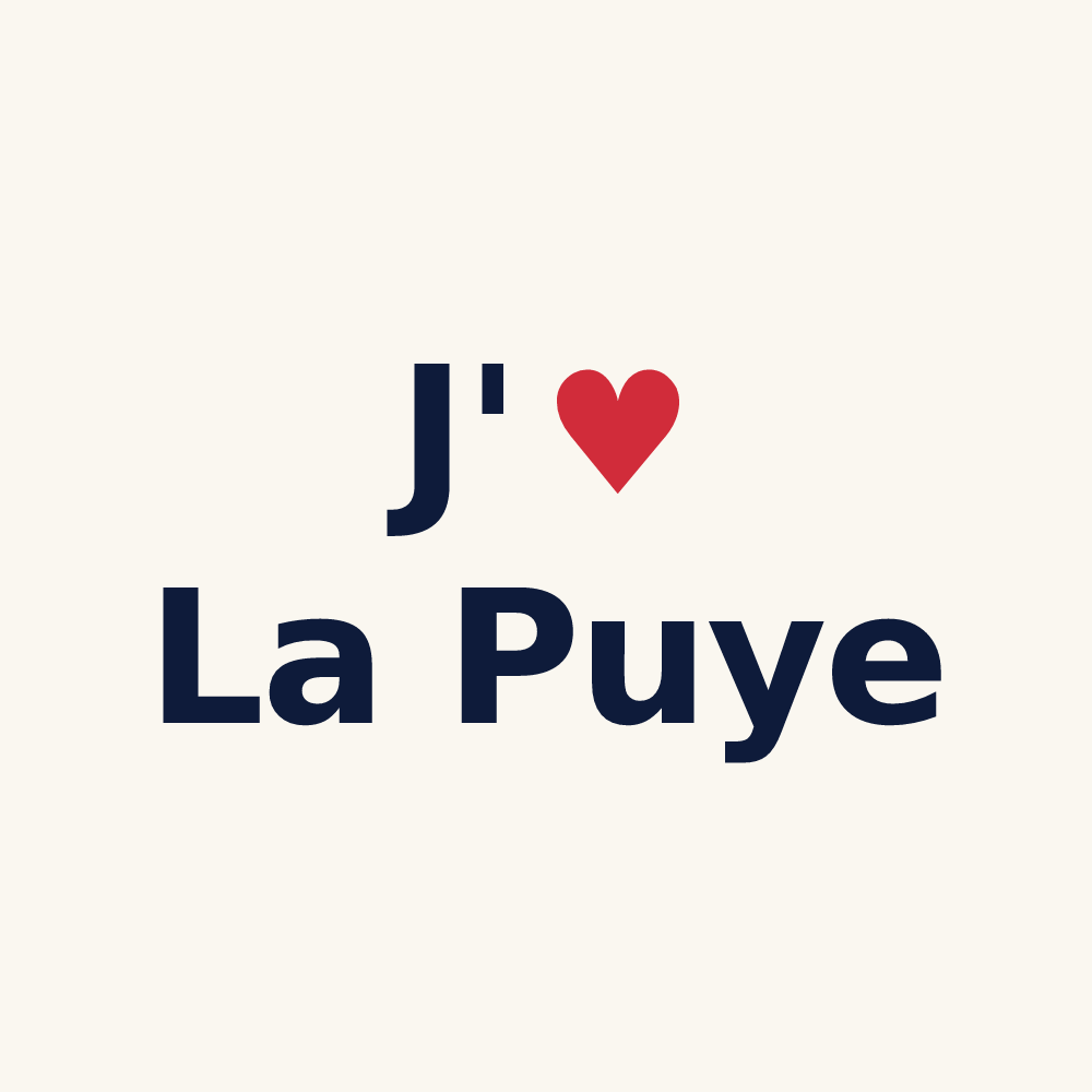Tasse personnalisée La Puye — design J'aime La Puye
