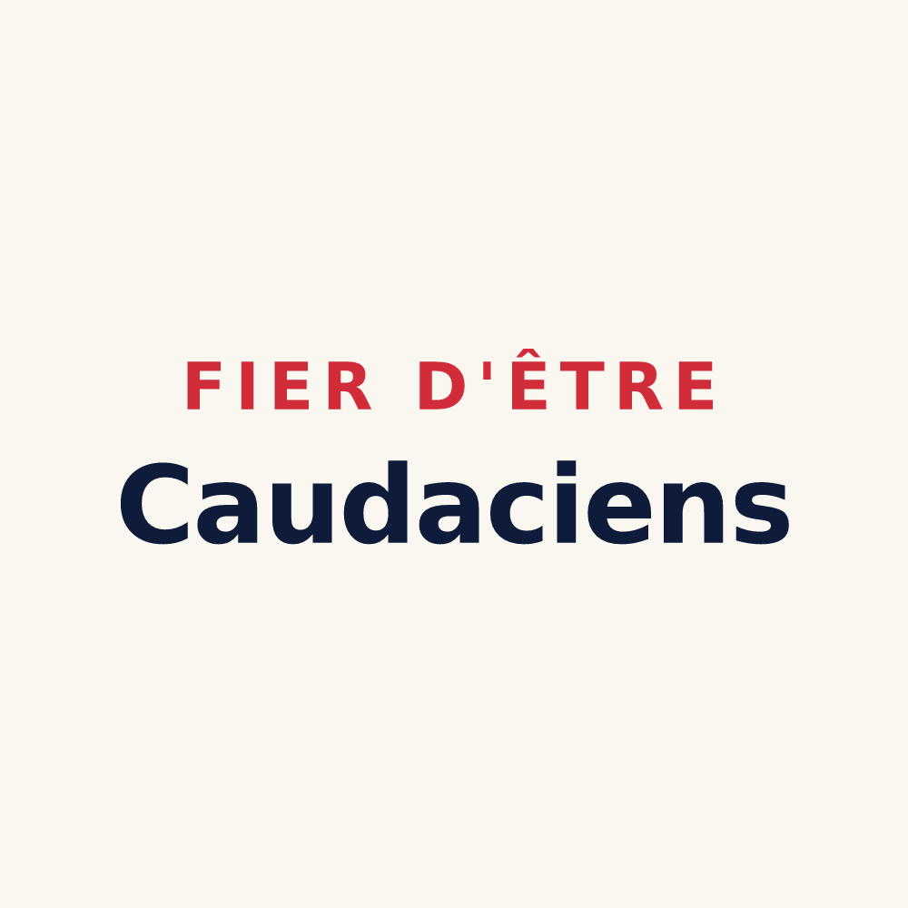 Tasse « Fier d'être Caudaciens » — design pour La Queue-en-Brie