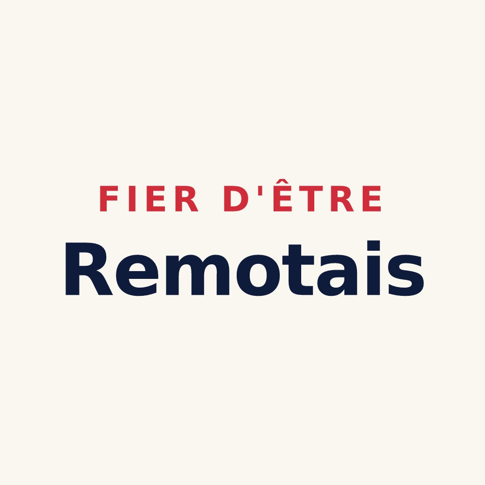 Tasse « Fier d'être Remotais » — design pour La Remuée