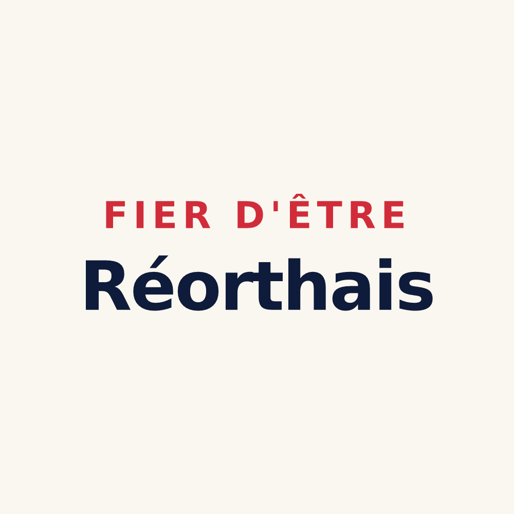 Tasse « Fier d'être Réorthais » — design pour La Réorthe