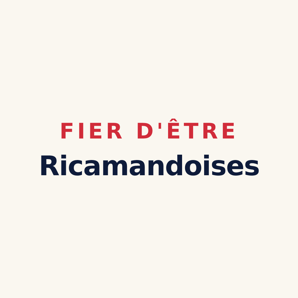 Tasse « Fier d'être Ricamandoises » — design pour La Ricamarie